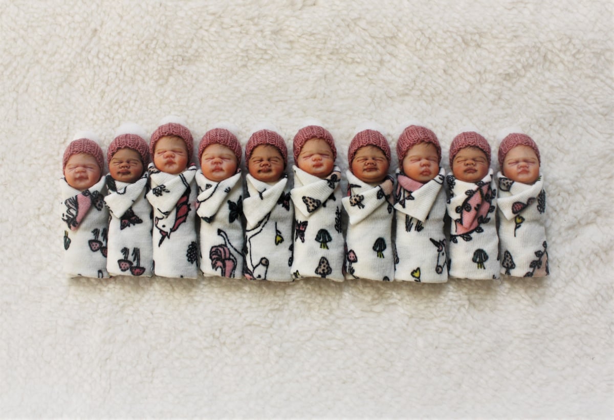 1:6 OOAK Miniature Bundle Baby Girl #18 | YivArtDolls